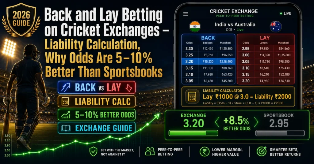 back and lay betting cricket exchange